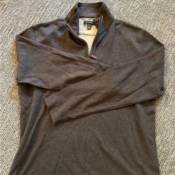 Brown Banana Republic, quarter zip sweater - Picture 2 of 3